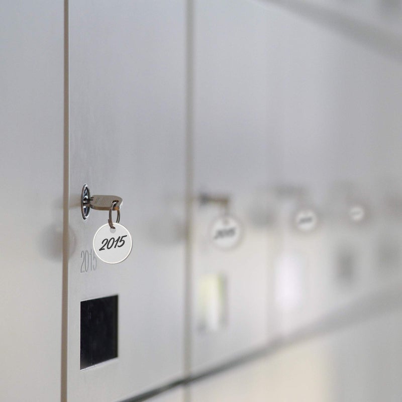 Avery Metal Rim Key Tags 6-Pack, 1.25" Diameter Tag, Metal Split Ring, White, 300 Tags Total (13128) - Image 3